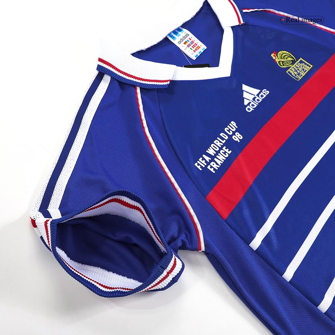 Retro HENRY #12 1998 France Home Soccer Jersey footmaillots.fr