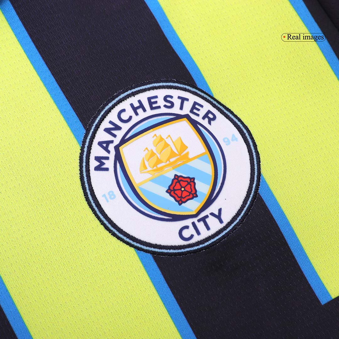 DE BRUYNE #17 Manchester City Away Soccer Jersey 2024/25 footmaillots.fr