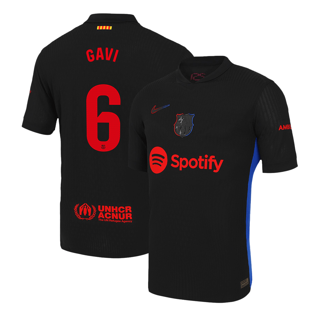 Player Version GAVI #6 Barcelona Away Soccer Jersey 2024/25 footmaillots.fr