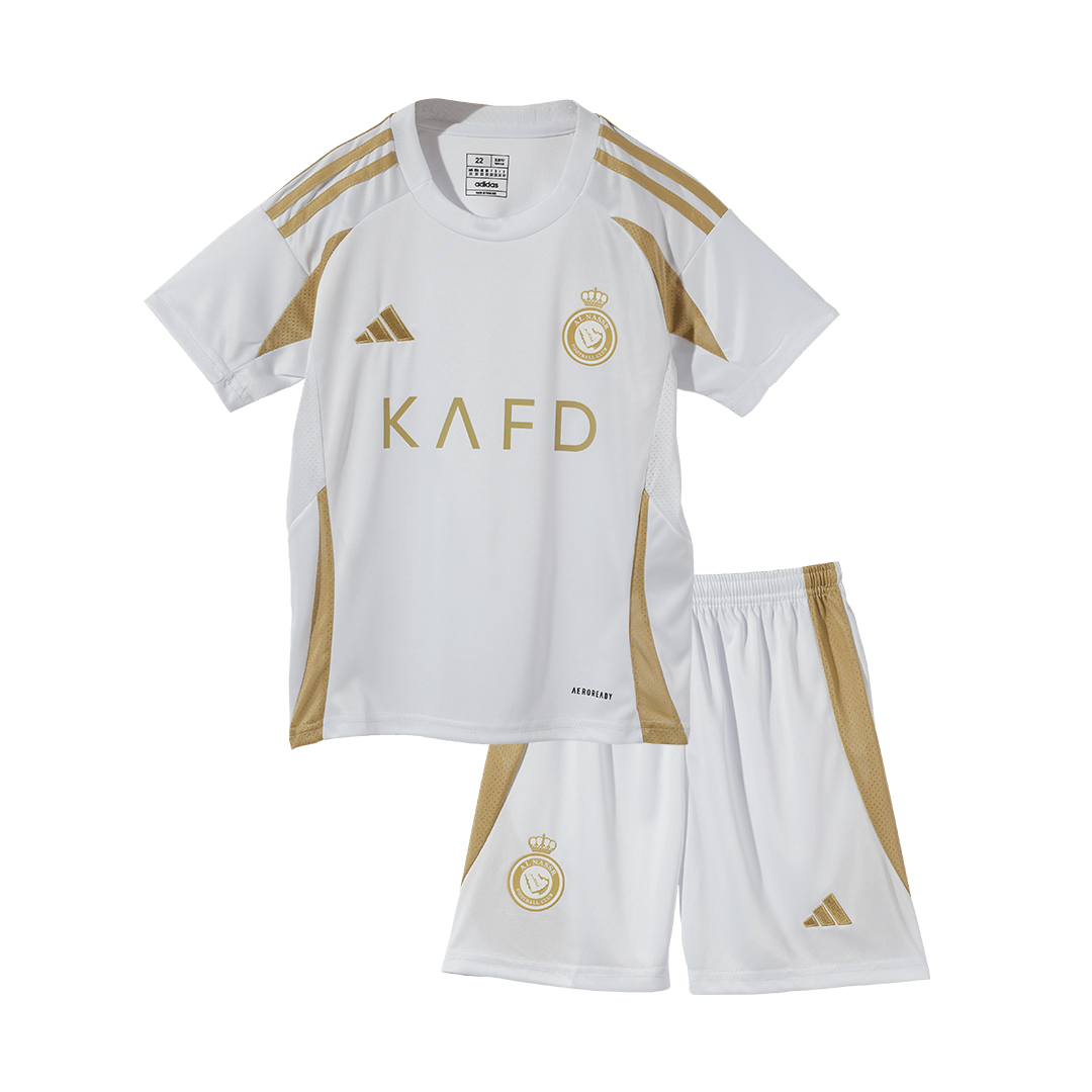 Kid's RONALDO #7 Al Nassr Third Away Soccer Jersey Kit(Jersey+Shorts) 2024/25 footmaillots.fr