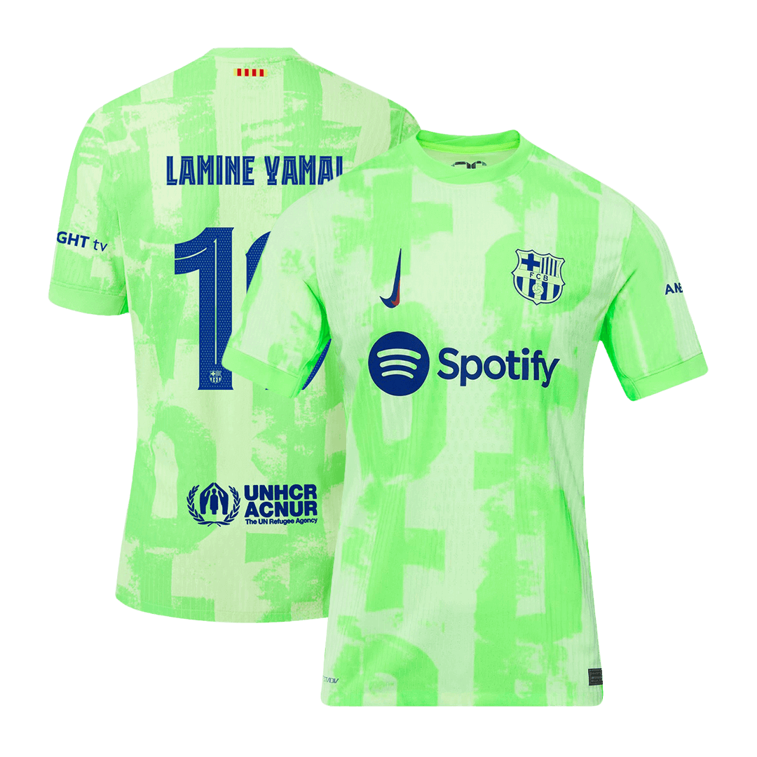Player Version LAMINE YAMAL #19 Barcelona Third Away Soccer Jersey 2024/25 - UCL footmaillots.fr