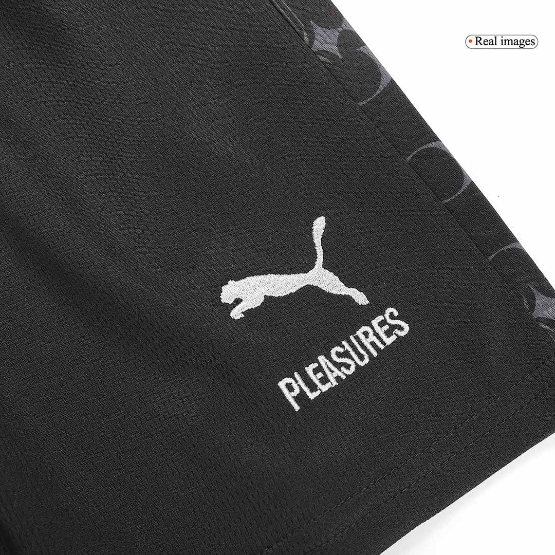 Kid's AC Milan x Pleasures Fourth Away Soccer Jersey Kit(Jersey+Shorts) 2023/24 footmaillots.fr