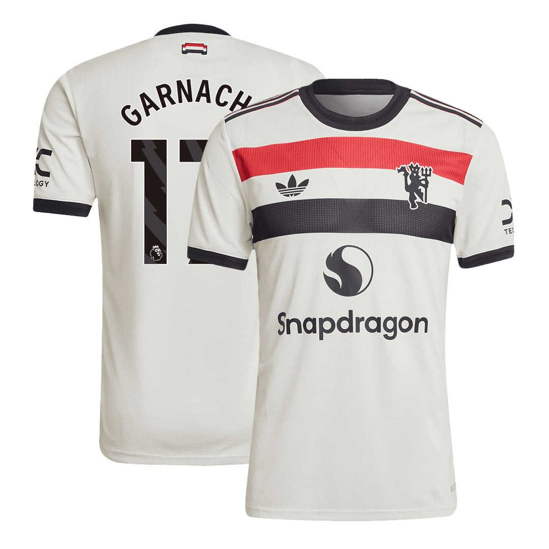 Player Version GARNACHO #17 Manchester United Third Away Soccer Jersey 2024/25 footmaillots.fr