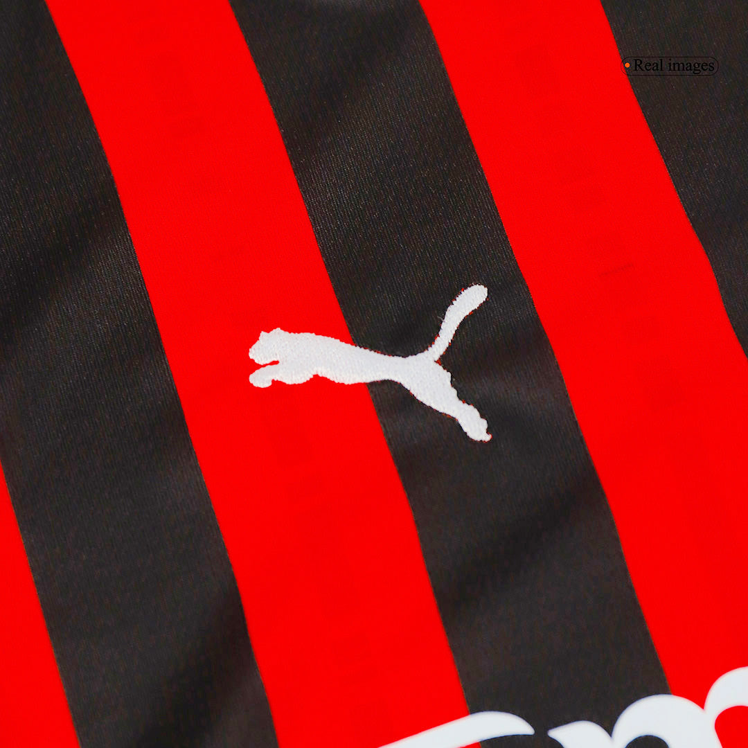 Kid's AC Milan Home Soccer Jersey Kit(Jersey+Shorts) 2024/25 footmaillots.fr