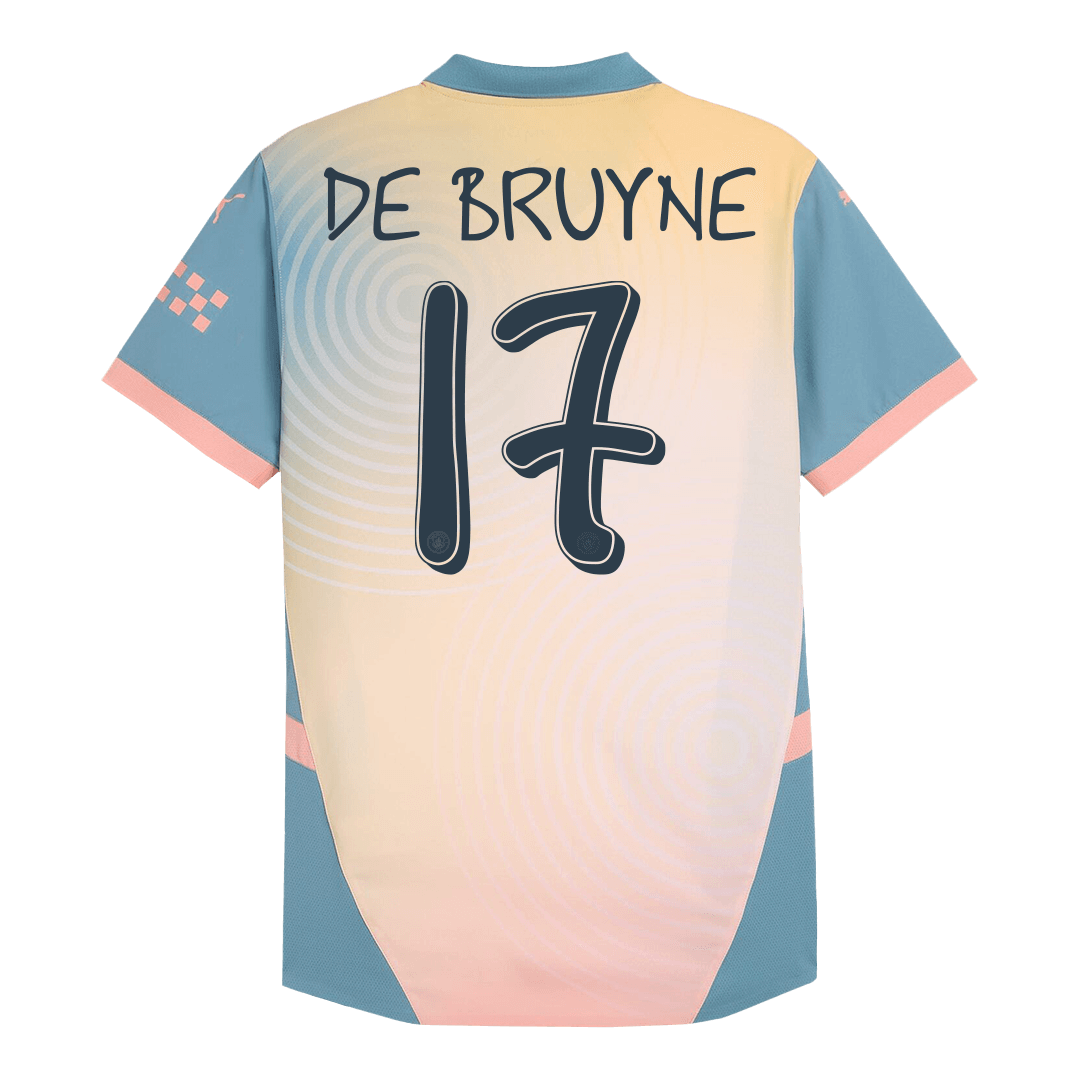 Player Version DE BRUYNE #17 Manchester City Fourth Away Soccer Jersey 2024/25 - Definitely City footmaillots.fr
