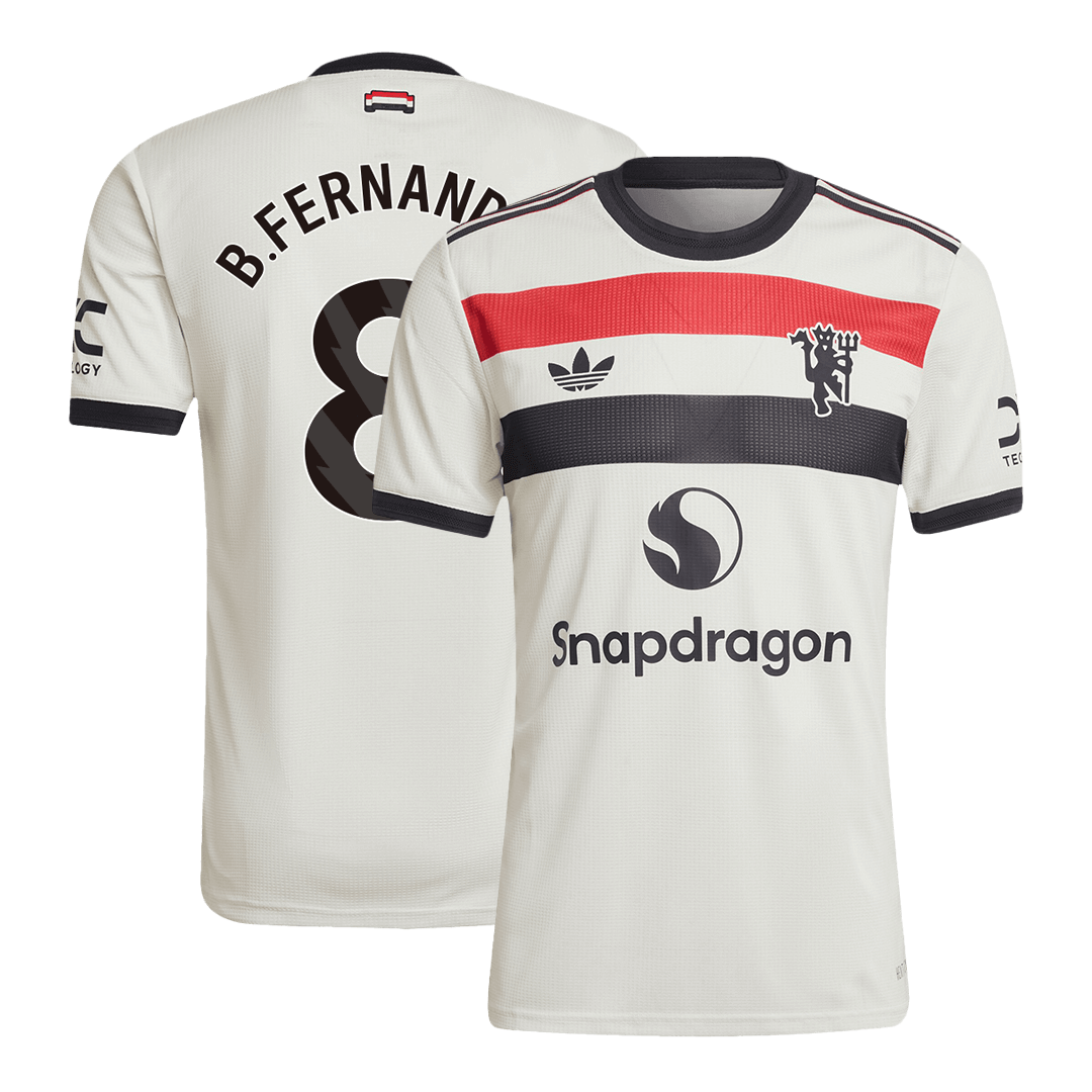 Player Version B.FERNANDES #8 Manchester United Third Away Soccer Jersey 2024/25 footmaillots.fr