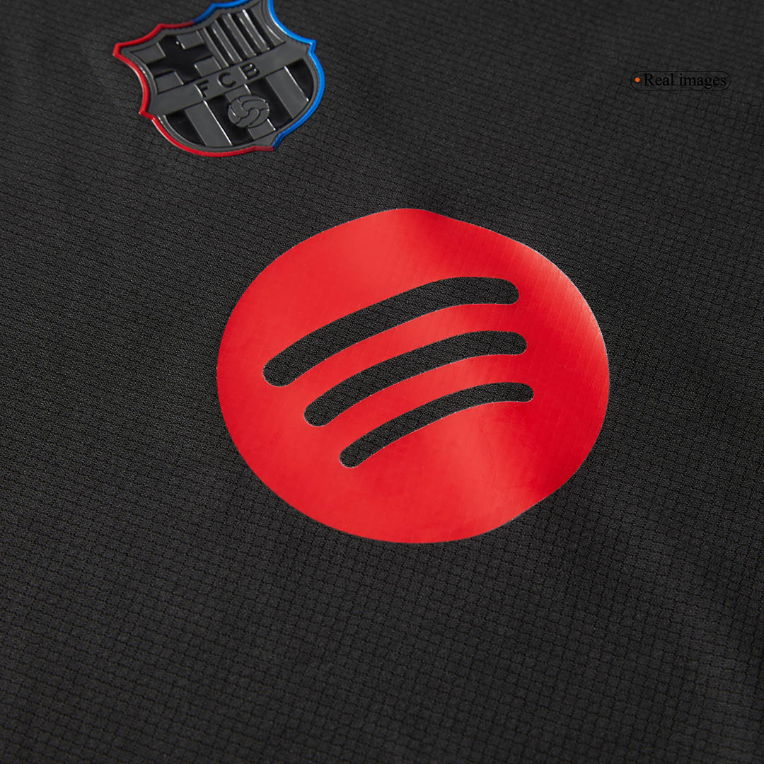 Kid's Barcelona Away Soccer Jersey Kit(Jersey+Shorts) 2024/25 - Spotify Logo Without Text footmaillots.fr