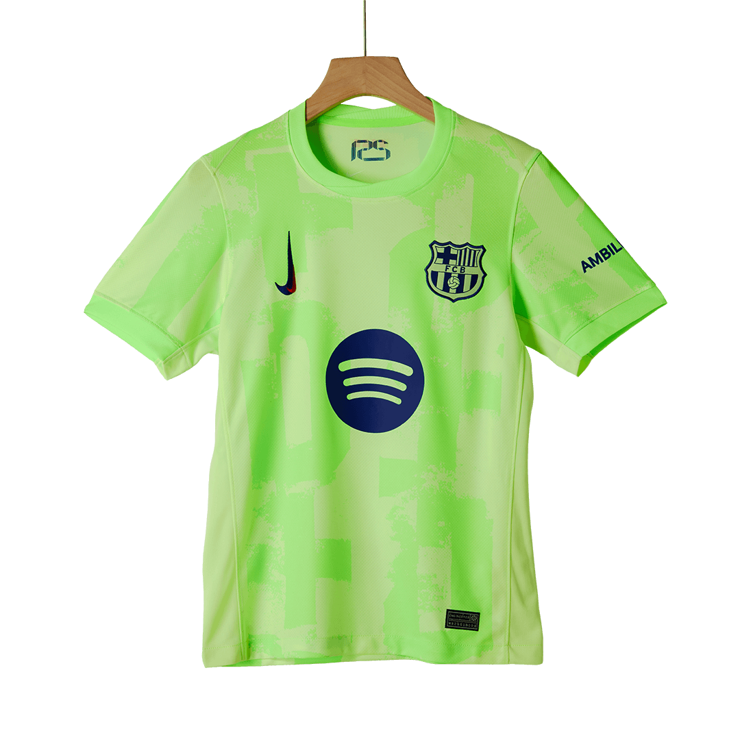 Barcelona Third Away Soccer Jersey 2024/25 - (Spotify Logo Without Text) footmaillots.fr