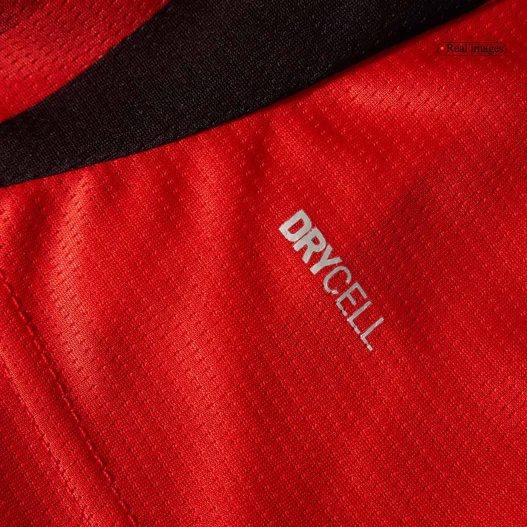 AC Milan Home Long Sleeve Soccer Jersey 2024/25 footmaillots.fr
