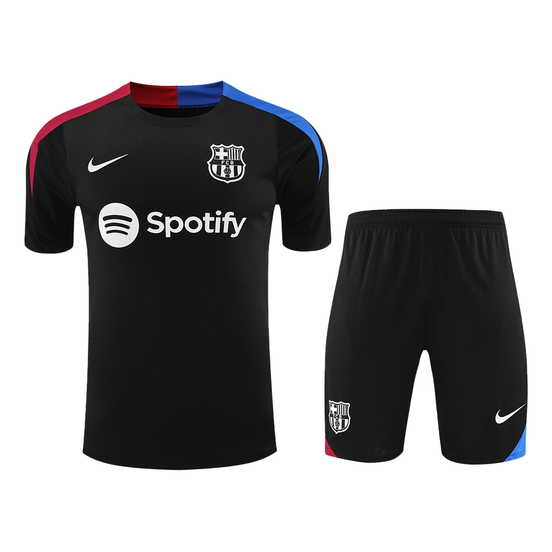 Barcelona Pre-Match Soccer Jersey Kit(Jersey+Shorts) 2024/25 footmaillots.fr
