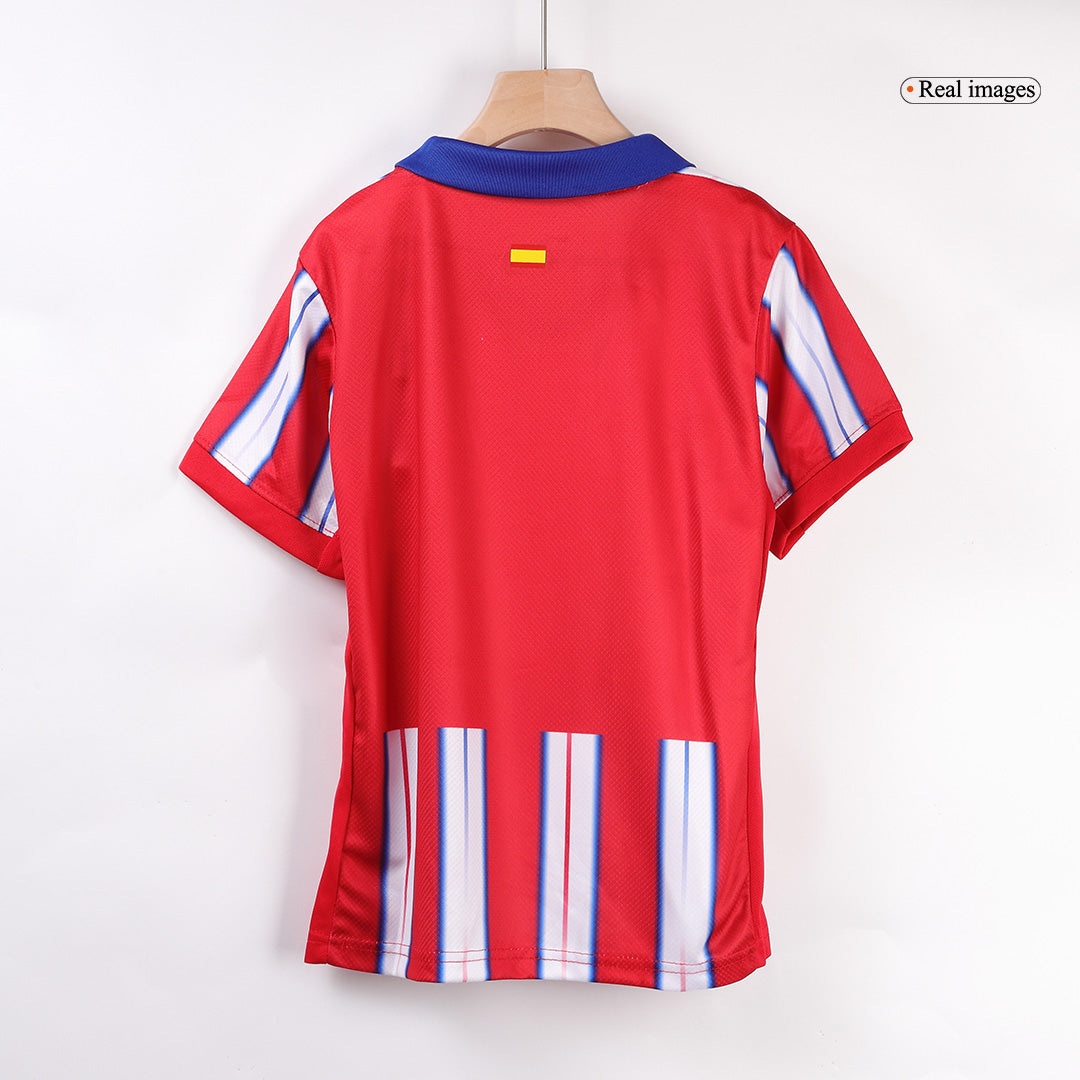 Kid's Atletico Madrid Home Soccer Jersey Kit(Jersey+Shorts) 2024/25 footmaillots.fr