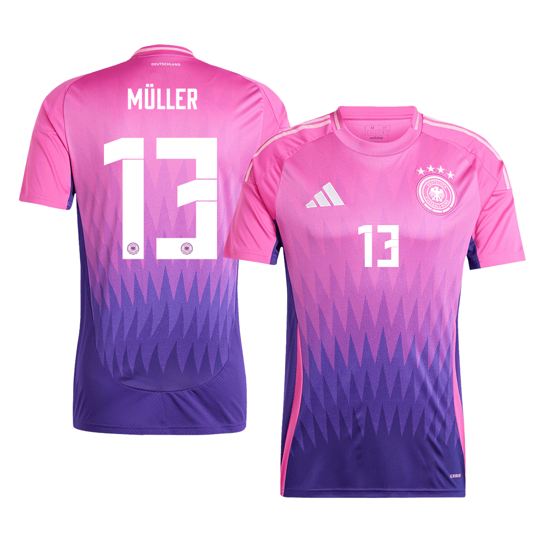 MÜLLER #13 Germany Away Soccer Jersey Euro 2024 footmaillots.fr