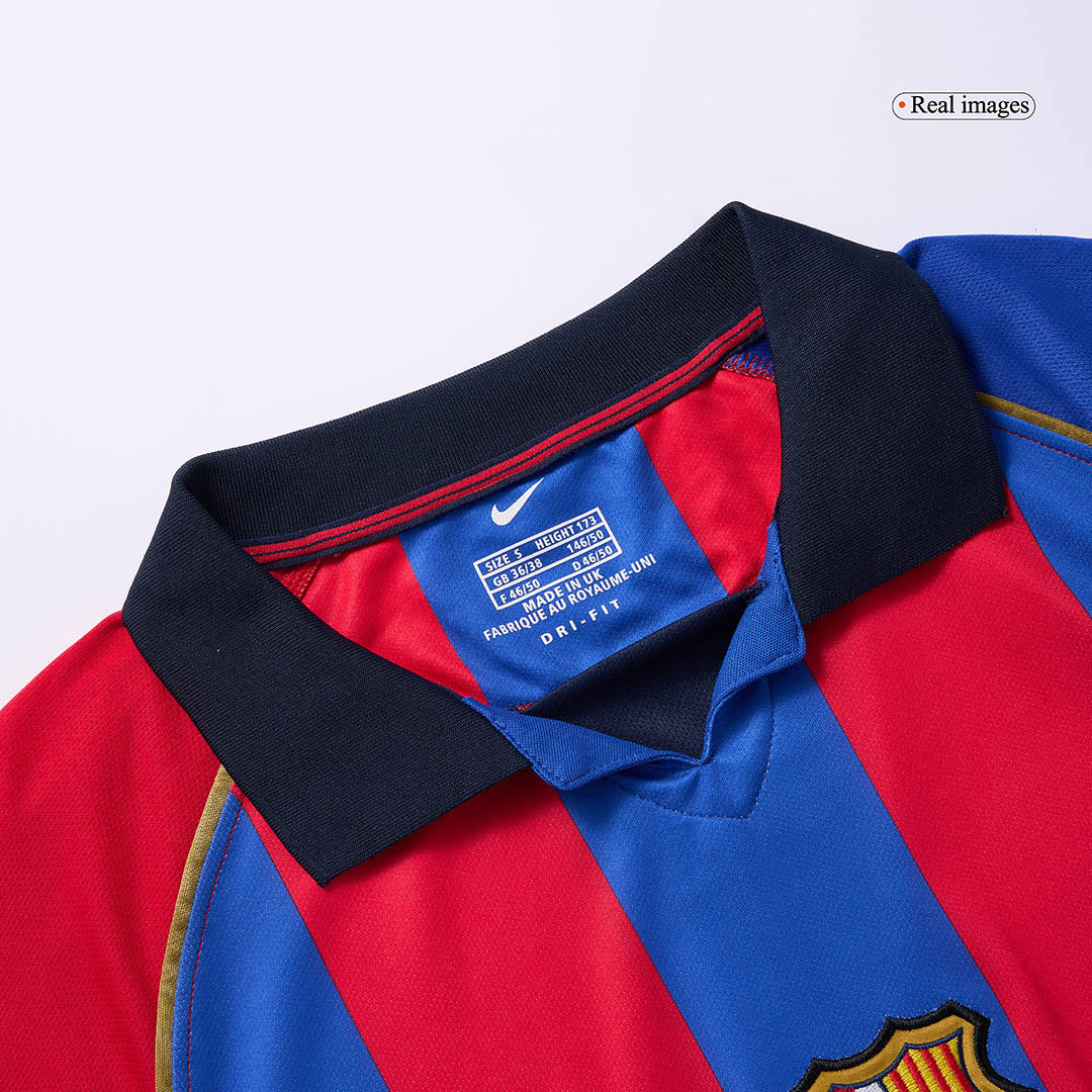 Retro RIVALDO #10 2001/02 Barcelona Home Soccer Jersey footmaillots.fr