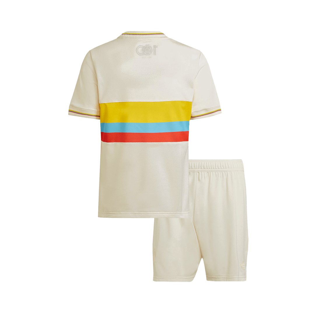 Kid's Colombia Soccer Jersey Kit(Jersey+Shorts) 2024 - 100th Anniversary footmaillots.fr
