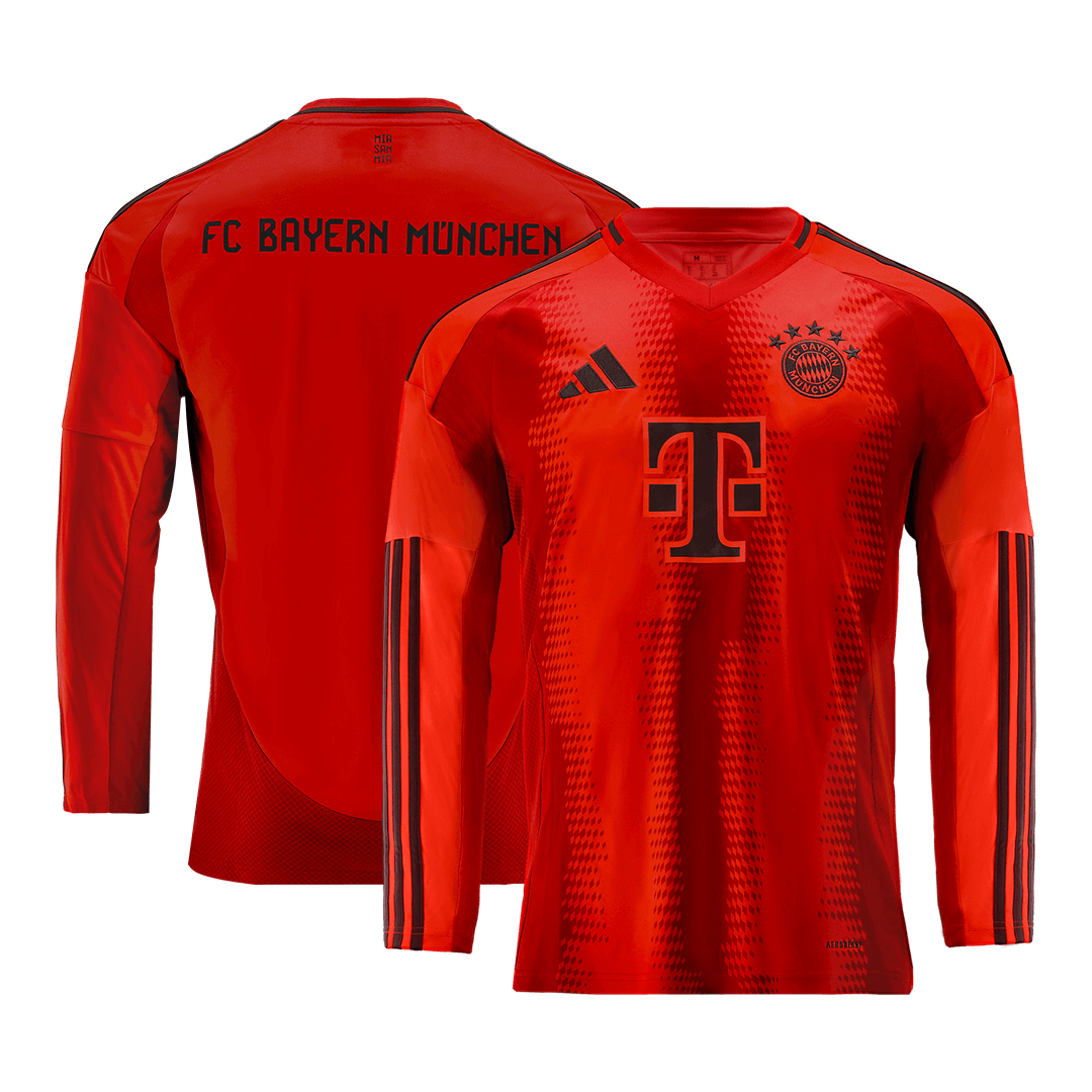 Bayern Munich Home Long Sleeve Soccer Jersey 2024/25 footmaillots.fr