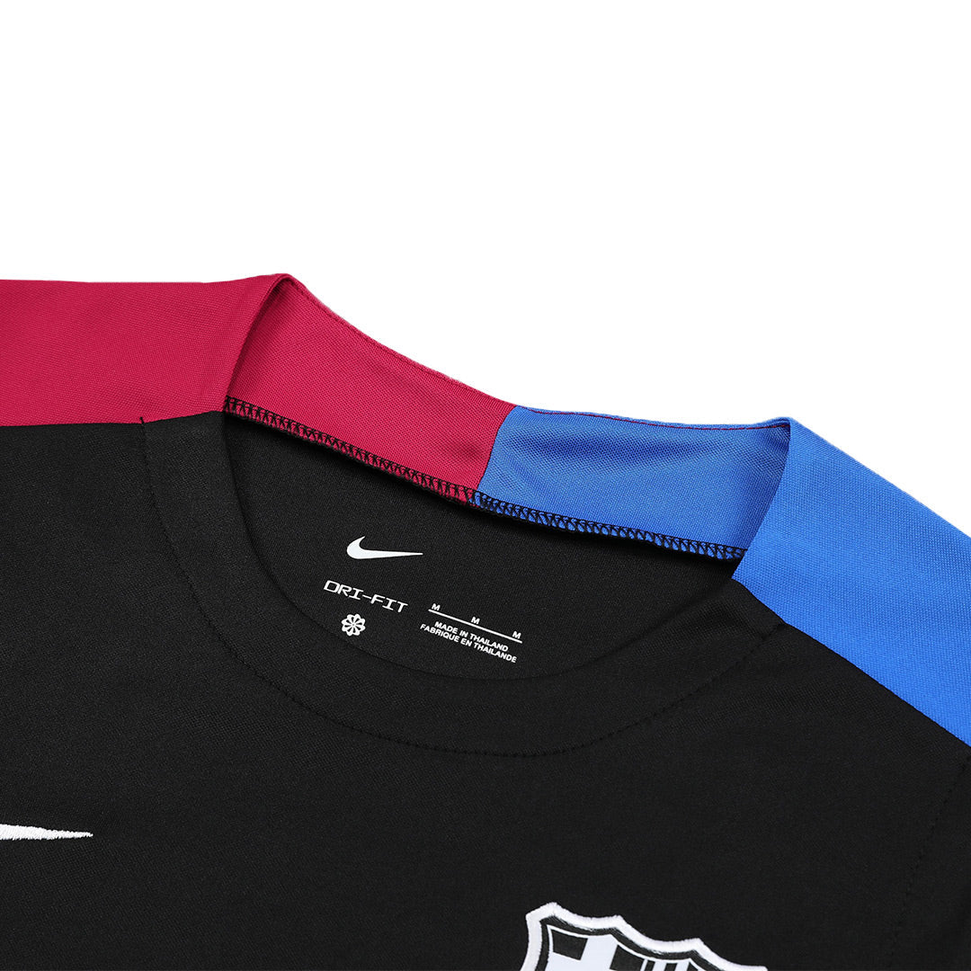 Barcelona Pre-Match Soccer Jersey Vest Kit(Jersey+Shorts) 2024/25 footmaillots.fr