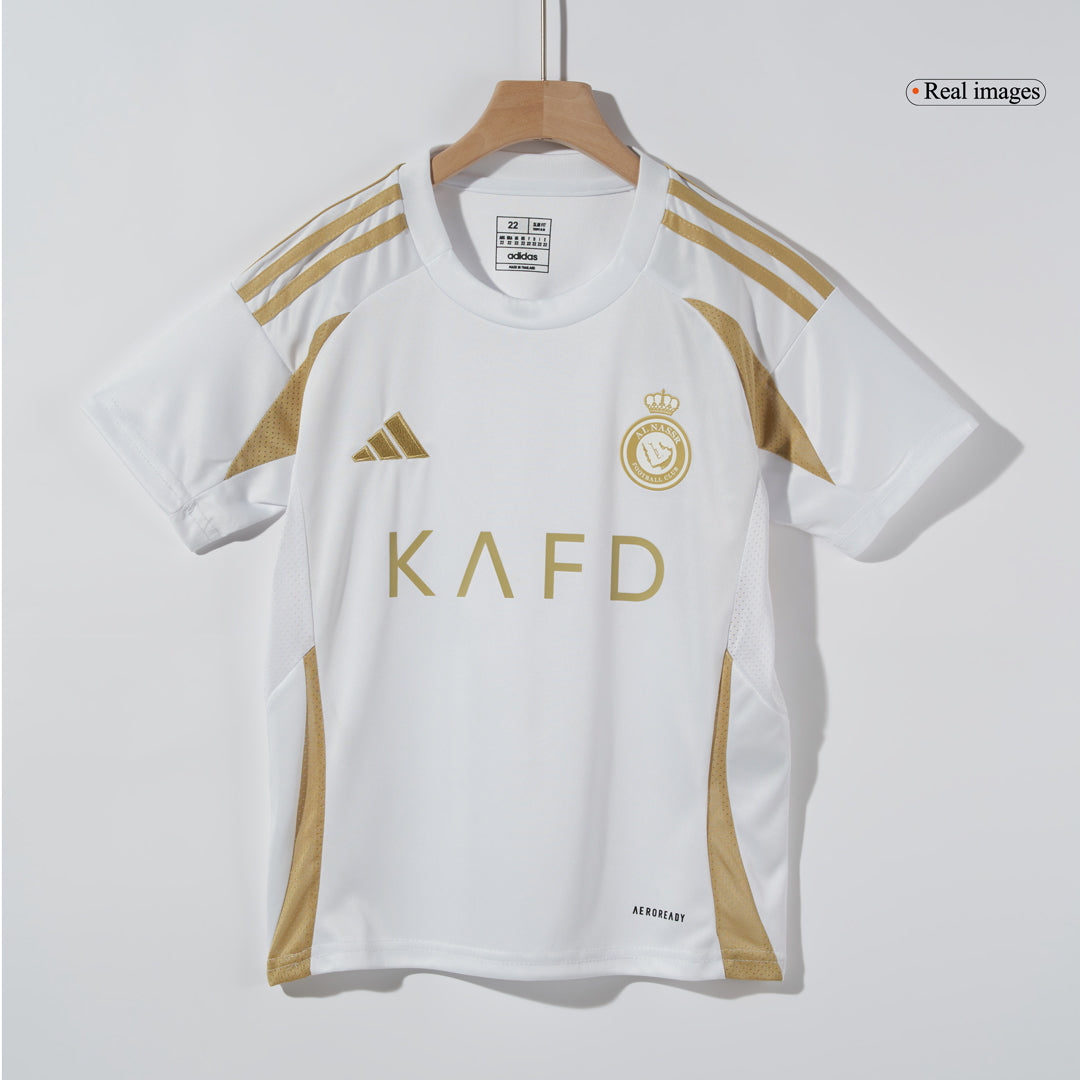 Kid's RONALDO #7 Al Nassr Third Away Soccer Jersey Kit(Jersey+Shorts) 2024/25 footmaillots.fr