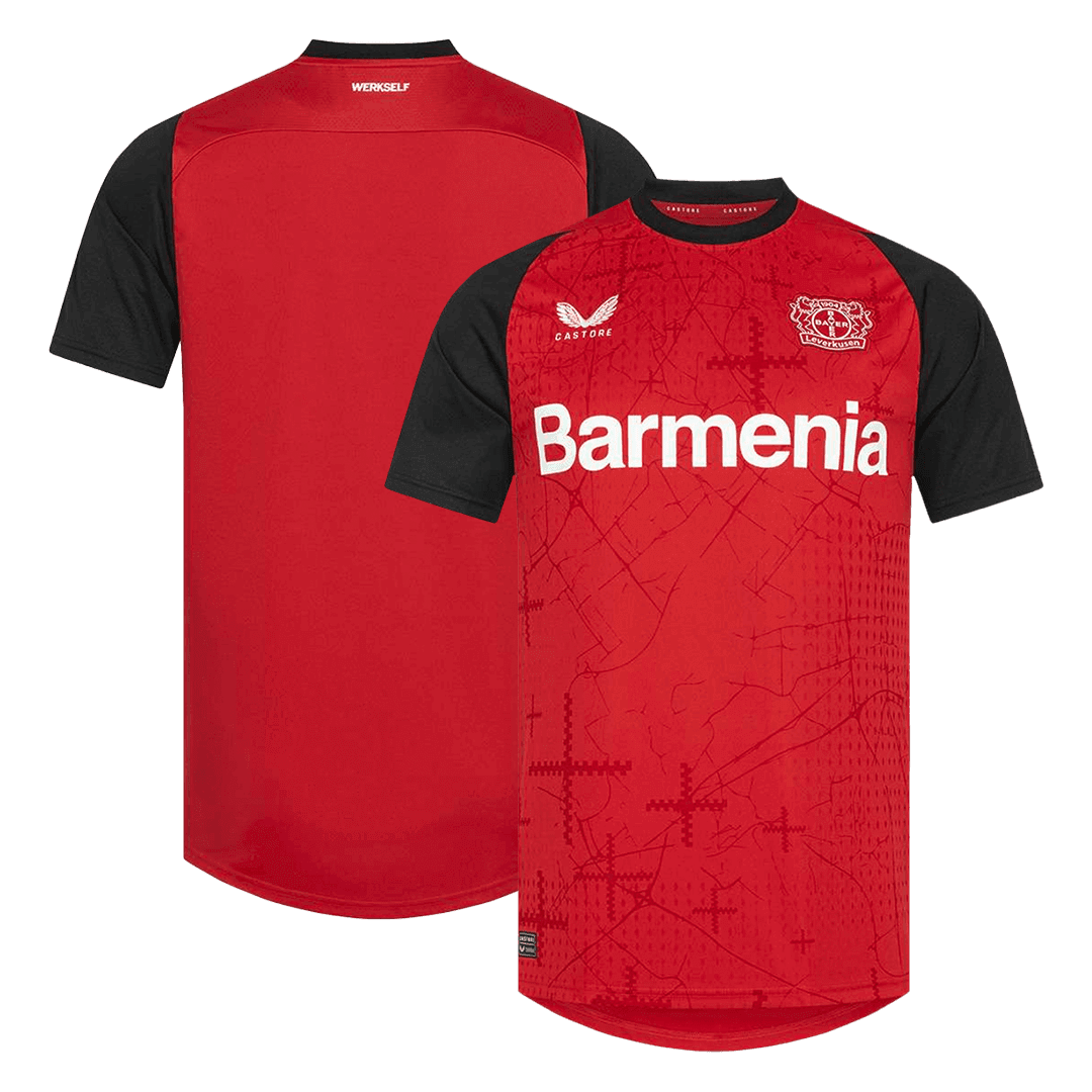 Bayer 04 Leverkusen Home Soccer Jersey 2024/25 footmaillots.fr