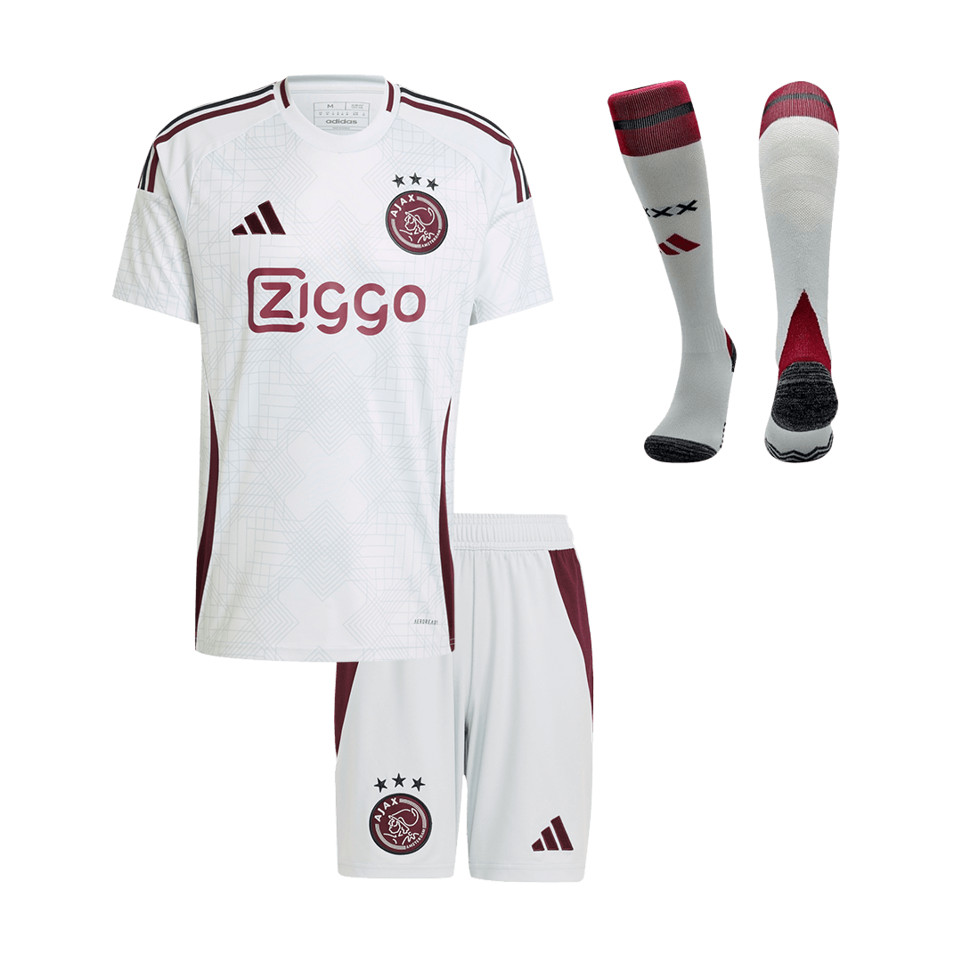 Kid's Ajax Third Away Soccer Jersey Kit(Jersey+Shorts+Socks) 2024/25 footmaillots.fr