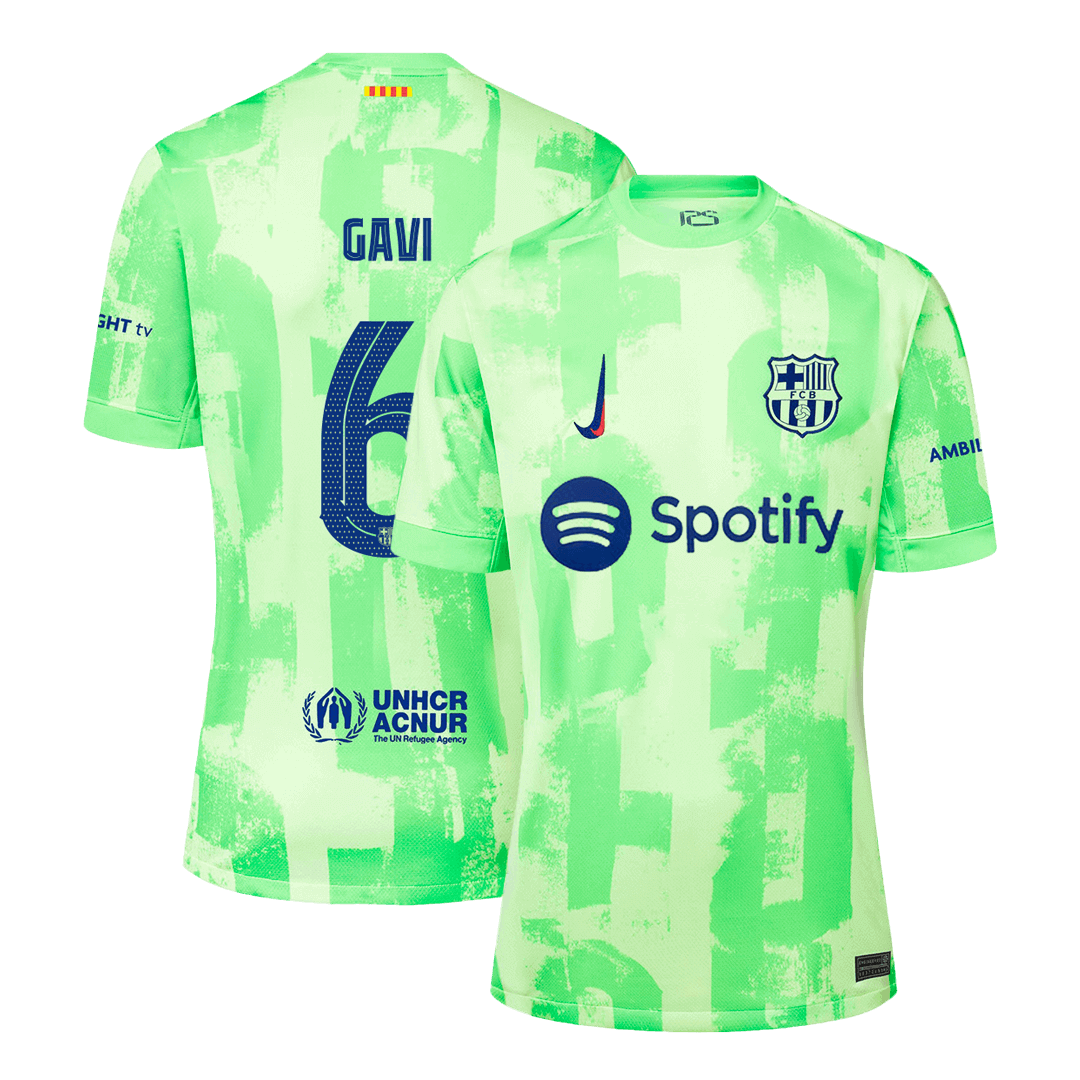 GAVI #6 Barcelona Third Away Soccer Jersey 2024/25- UCL footmaillots.fr