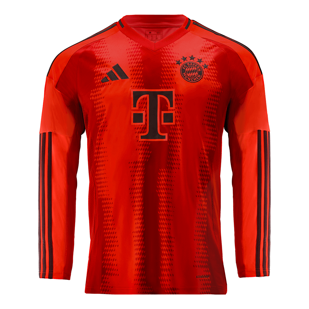 Bayern Munich Home Long Sleeve Soccer Jersey 2024/25 footmaillots.fr