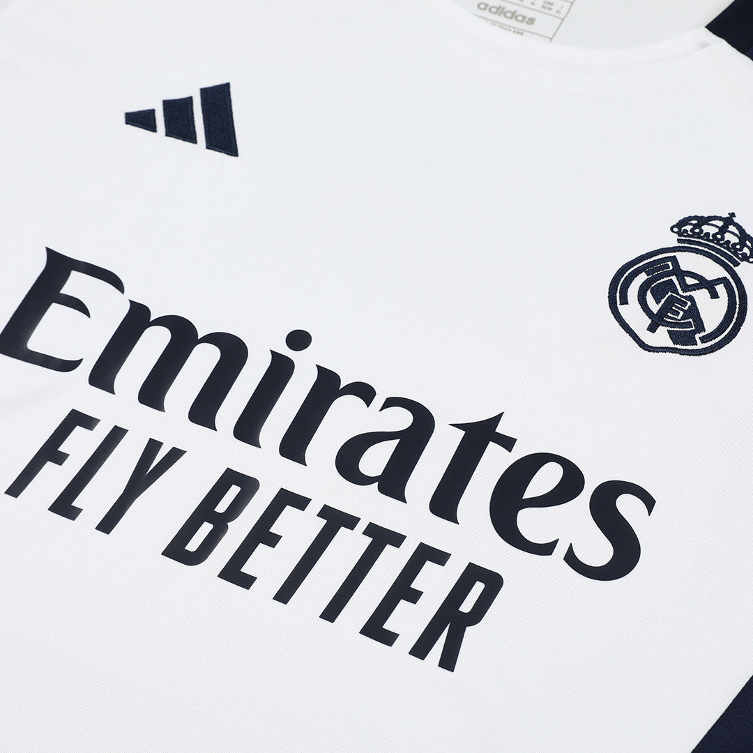 Real Madrid Pre-Match Soccer Jersey Kit(Jersey+Shorts) 2024/25 footmaillots.fr