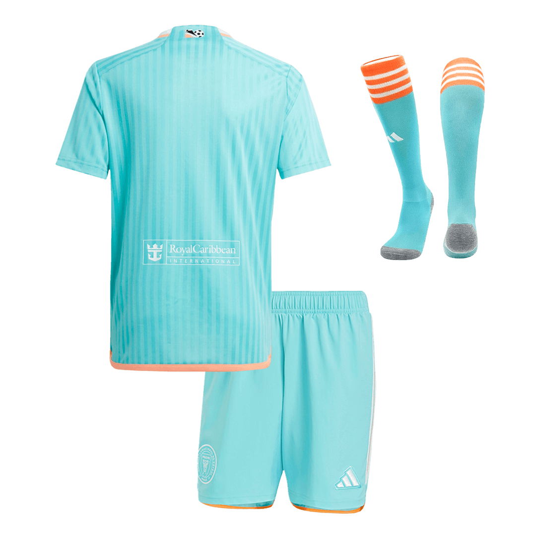 Kid's Inter Miami CF Third Away Soccer Jersey Kit(Jersey+Shorts+Socks) 2024 footmaillots.fr