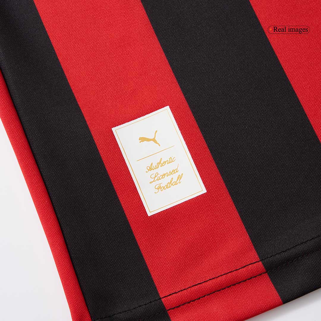 #125 AC Milan 125th Anniversary Long Sleeve Soccer Jersey 2024/25 footmaillots.fr