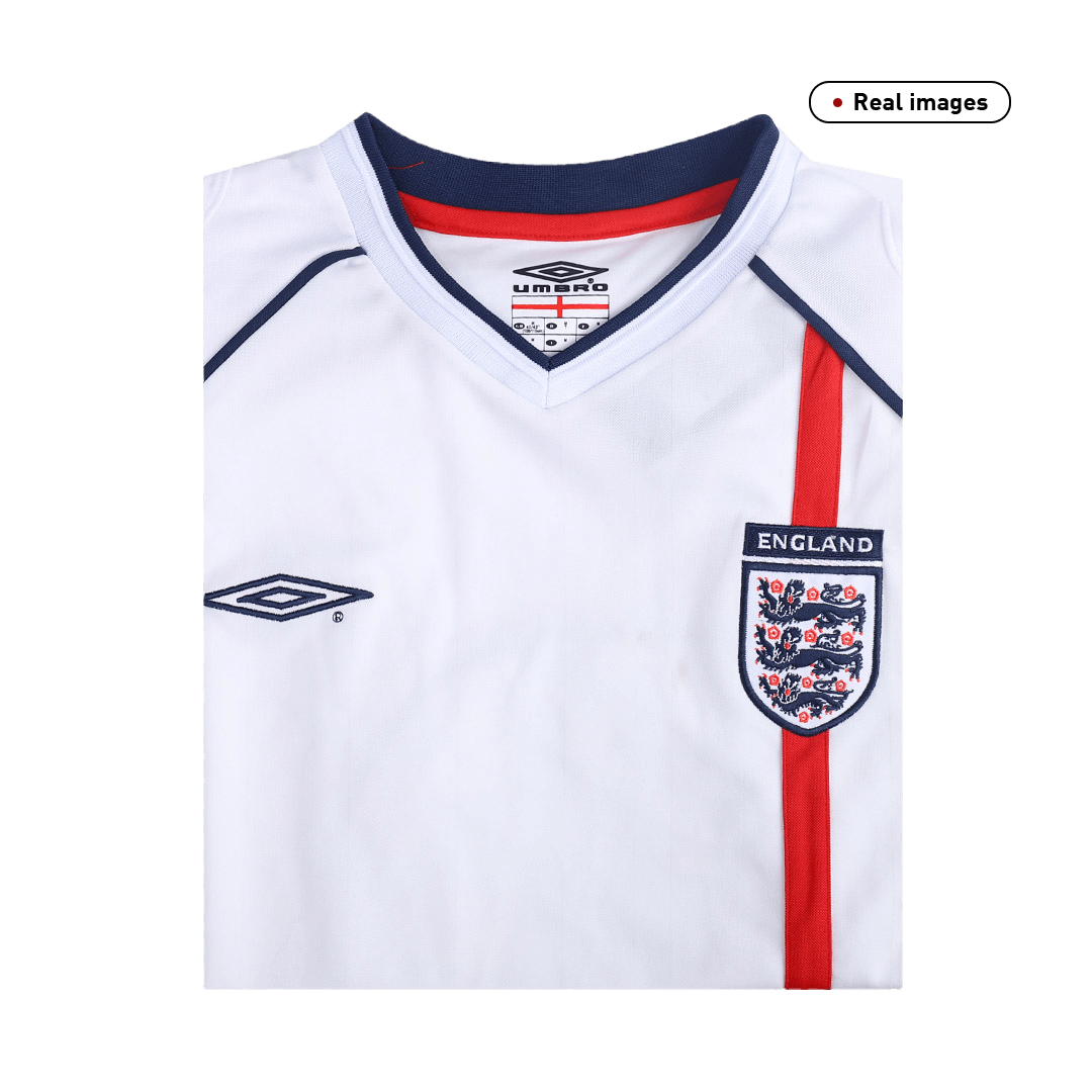Retro SCHOLES #8 2002 England Home Soccer Jersey footmaillots.fr
