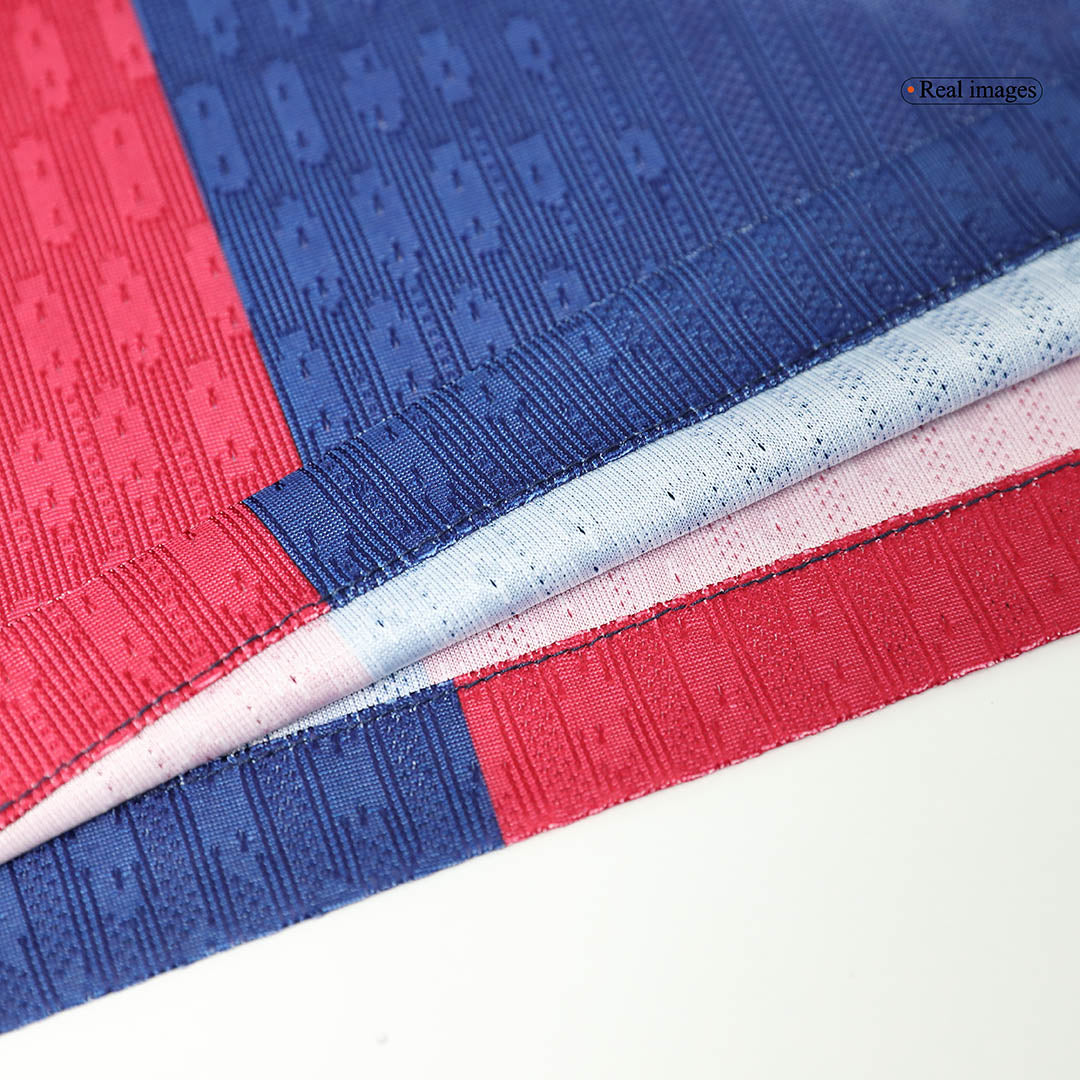 Player Version RAPHINHA #11 Barcelona Home Soccer Jersey 2024/25 -?Spotify Logo Without Text? footmaillots.fr