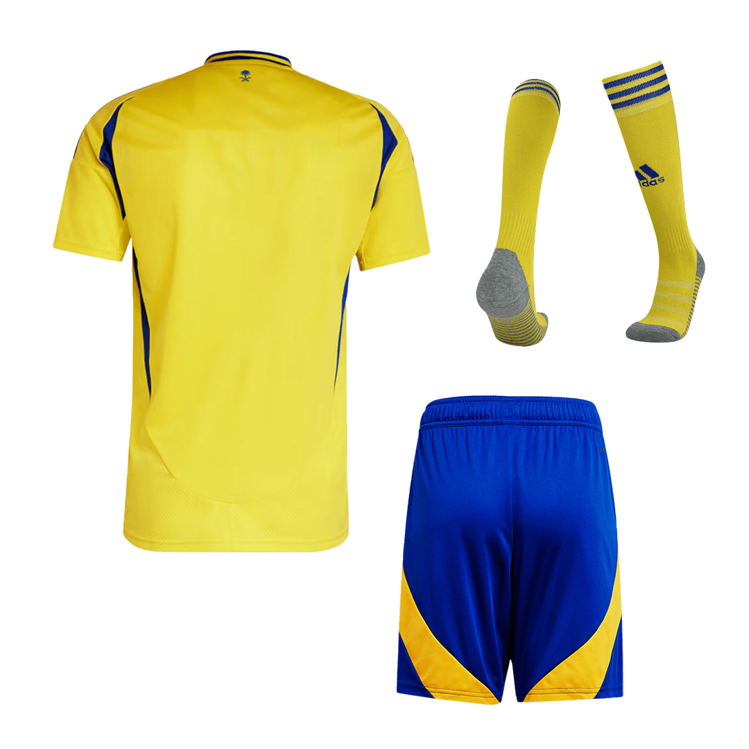 Al Nassr Home Soccer Jersey Kit(Jersey+Shorts+Socks) 2024/25 footmaillots.fr