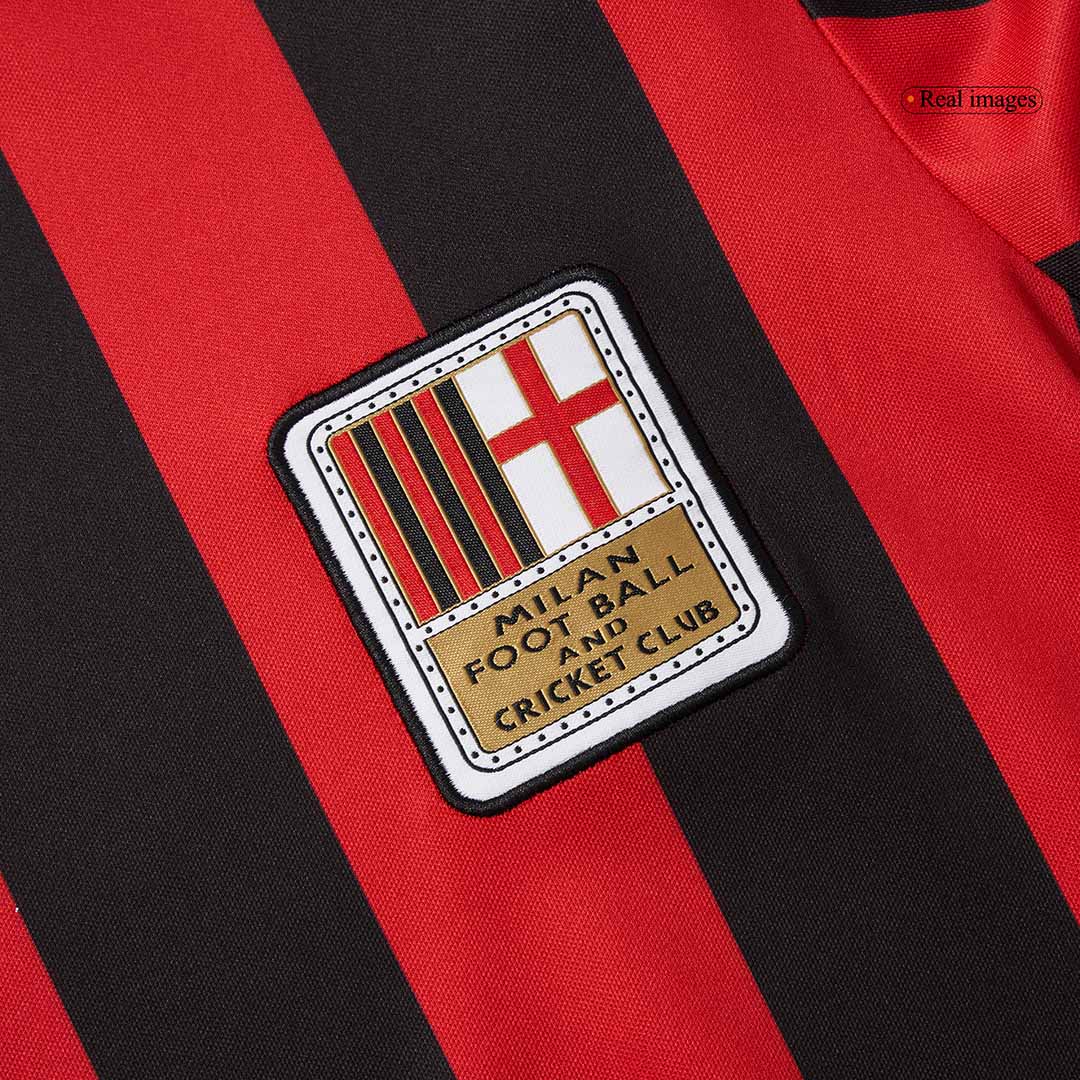 #125 AC Milan 125th Anniversary Long Sleeve Soccer Jersey 2024/25 footmaillots.fr