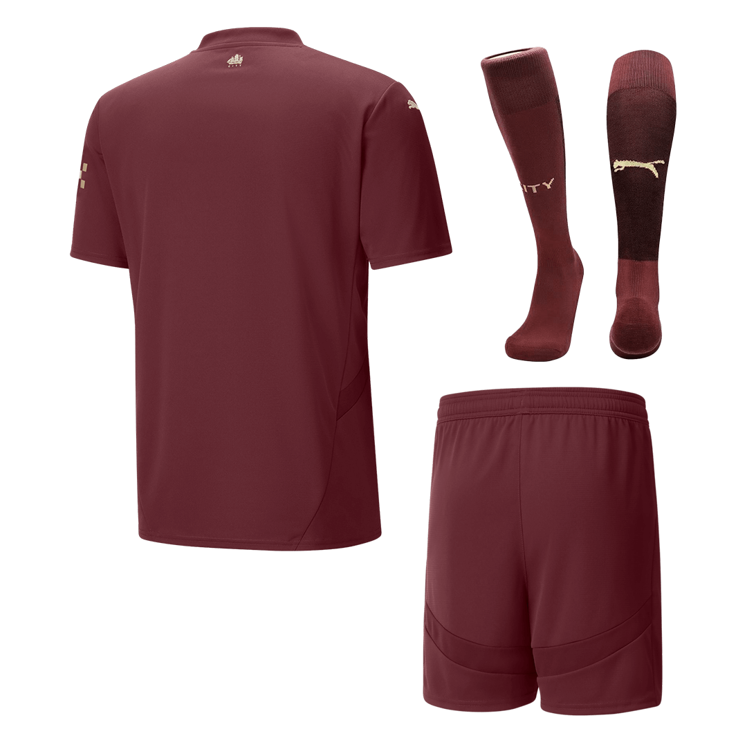 Manchester City Third Away Soccer Jersey Kit(Jersey+Shorts+Socks) 2024/25 footmaillots.fr