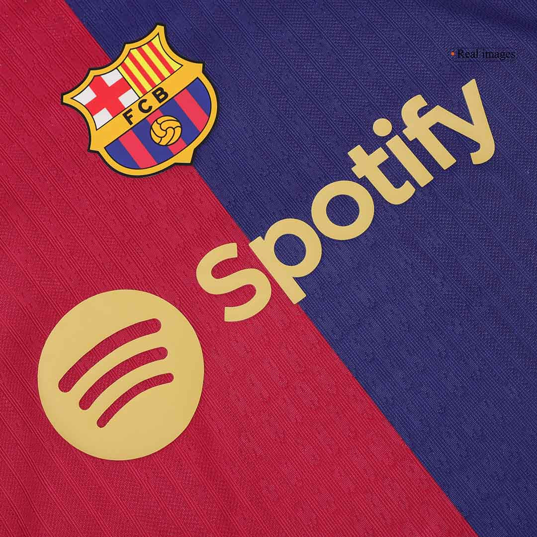 Player Version Barcelona Home Soccer Jersey 2024/25 - 125th Anniversary footmaillots.fr
