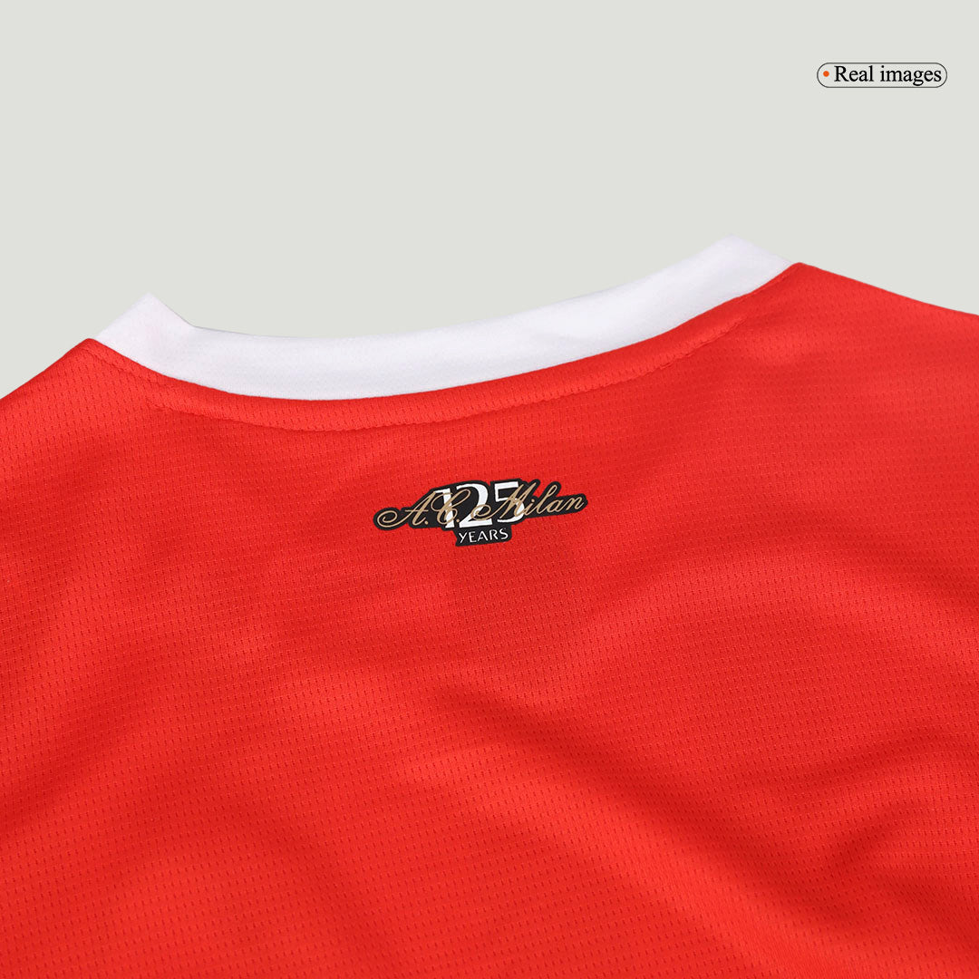 Kid's AC Milan Home Soccer Jersey Kit(Jersey+Shorts) 2024/25 footmaillots.fr