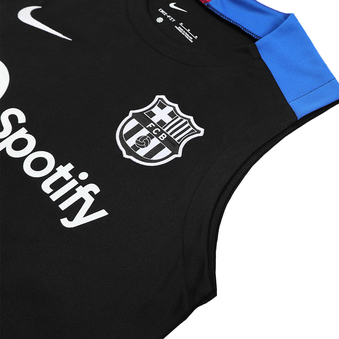 Barcelona Pre-Match Soccer Jersey Vest Kit(Jersey+Shorts) 2024/25 footmaillots.fr