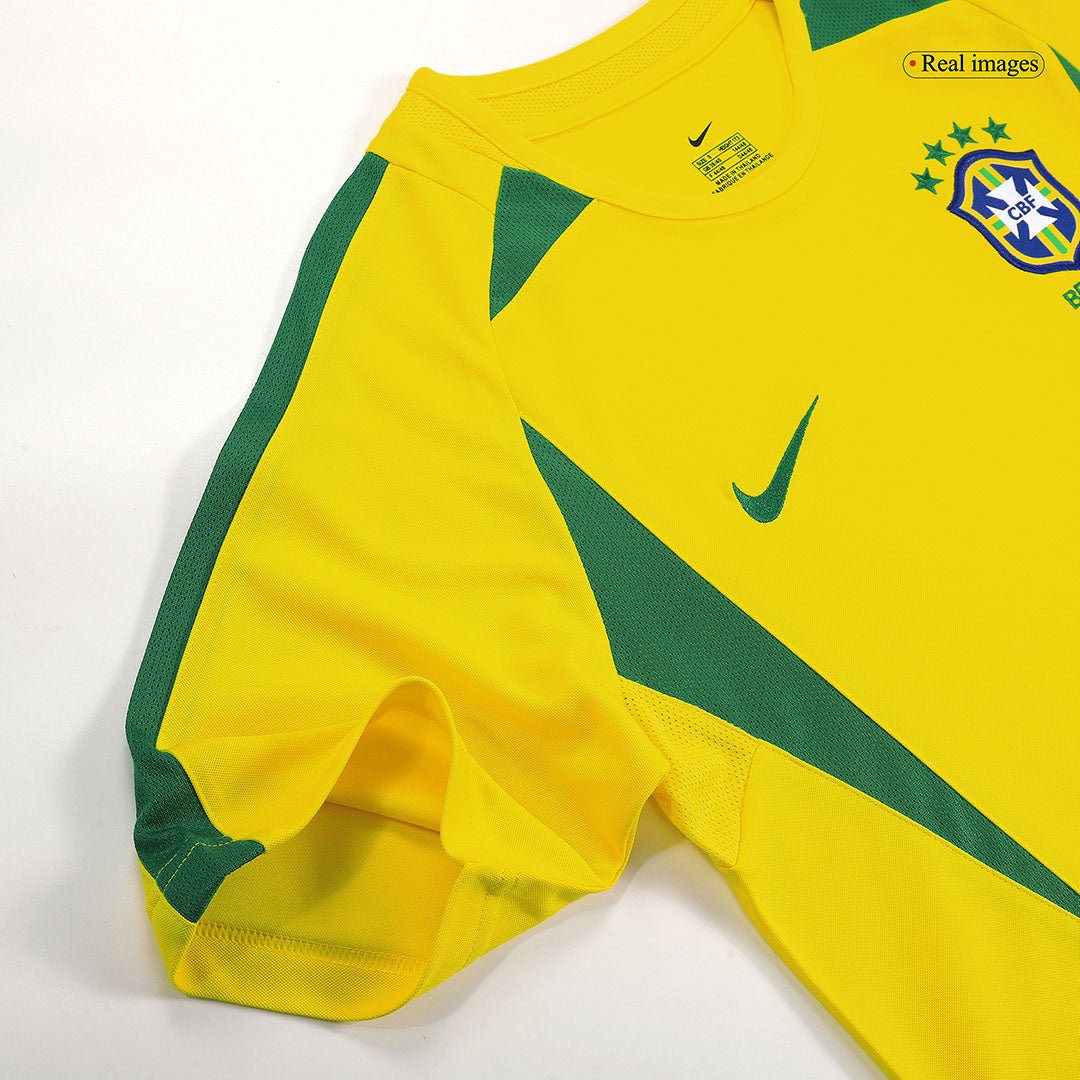 Retro CAFU #2 2002/03 Brazil Home Soccer Jersey footmaillots.fr