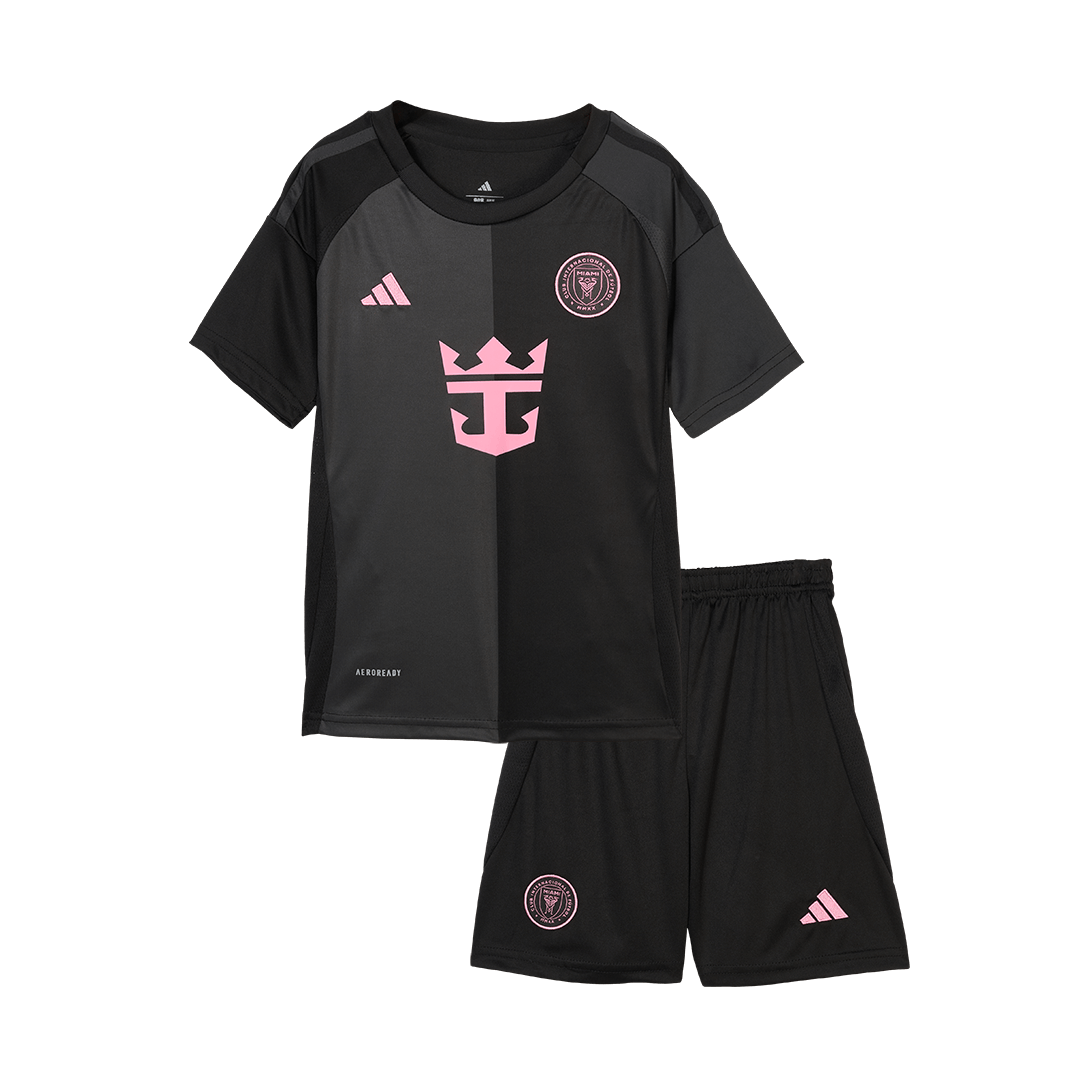 Kid's Inter Miami CF Away Soccer Jersey Kit(Jersey+Shorts) 2025 footmaillots.fr