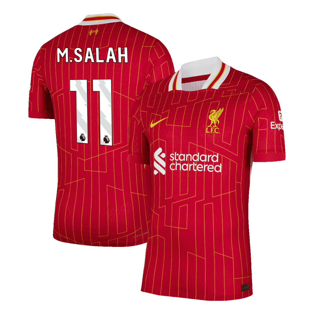 Player Version M.SALAH #11 Liverpool Home Soccer Jersey 2024/25 footmaillots.fr
