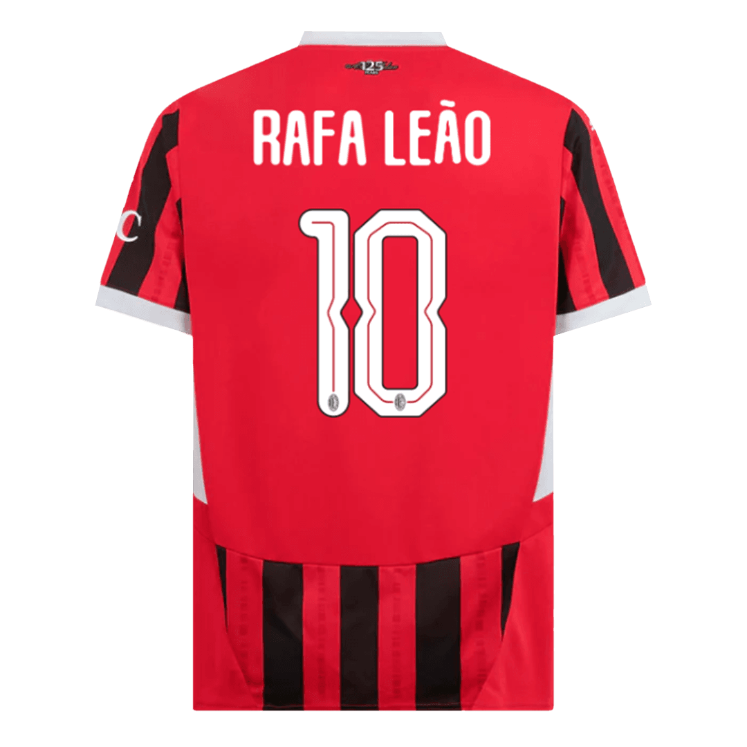 RAFA LE?O #10 AC Milan Home Soccer Jersey 2024/25 - UCL footmaillots.fr