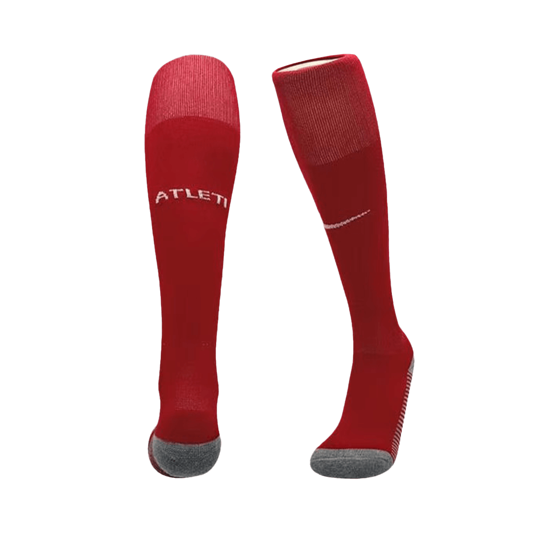 Kid's Atletico Madrid Home Soccer Socks 2024/25 footmaillots.fr