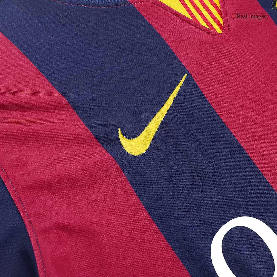 Retro Suárez #9 2014/15 Barcelona Home Soccer Jersey footmaillots.fr