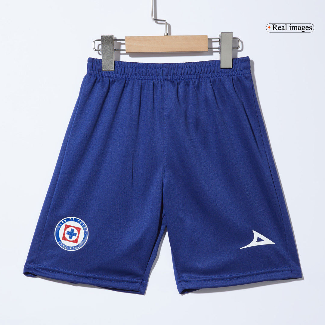 Kid's Cruz Azul Third Away Soccer Jersey Kit(Jersey+Shorts) 2024/25 footmaillots.fr