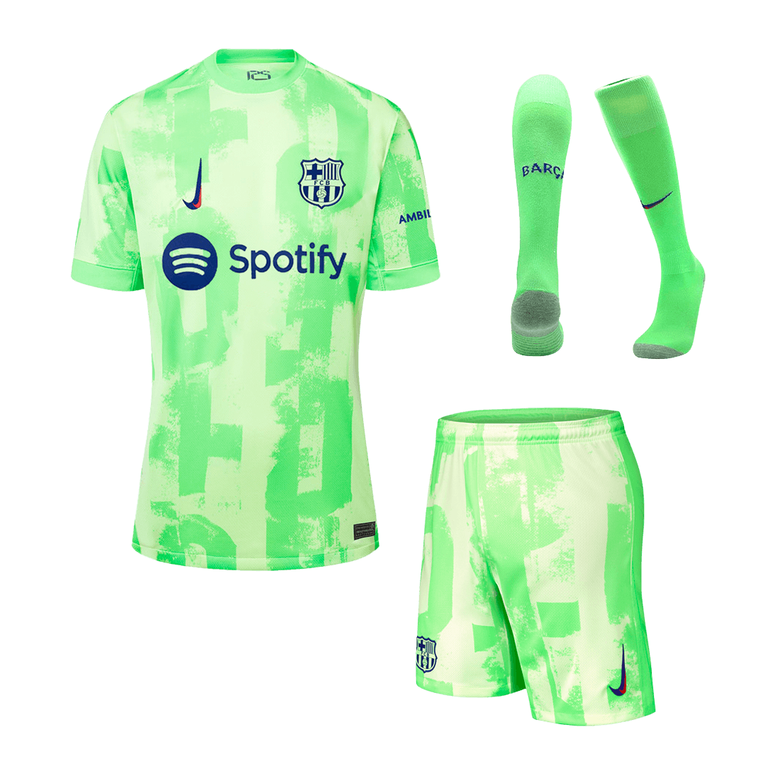 Barcelona Third Away Soccer Jersey Kit(Jersey+Shorts+Socks) 2024/25 footmaillots.fr