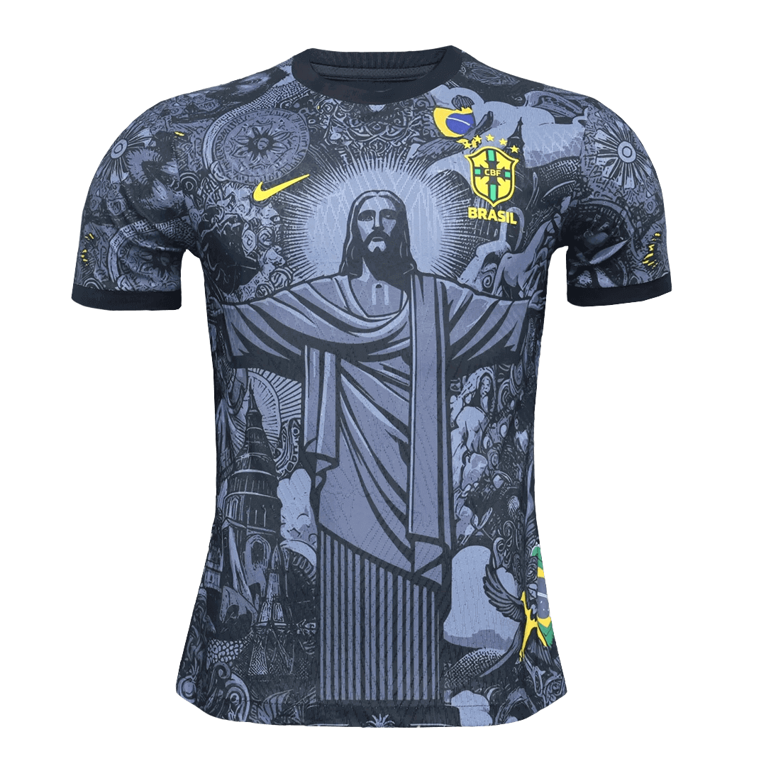 Player Version Brazil Jesus Soccer Jersey 2024 footmaillots.fr