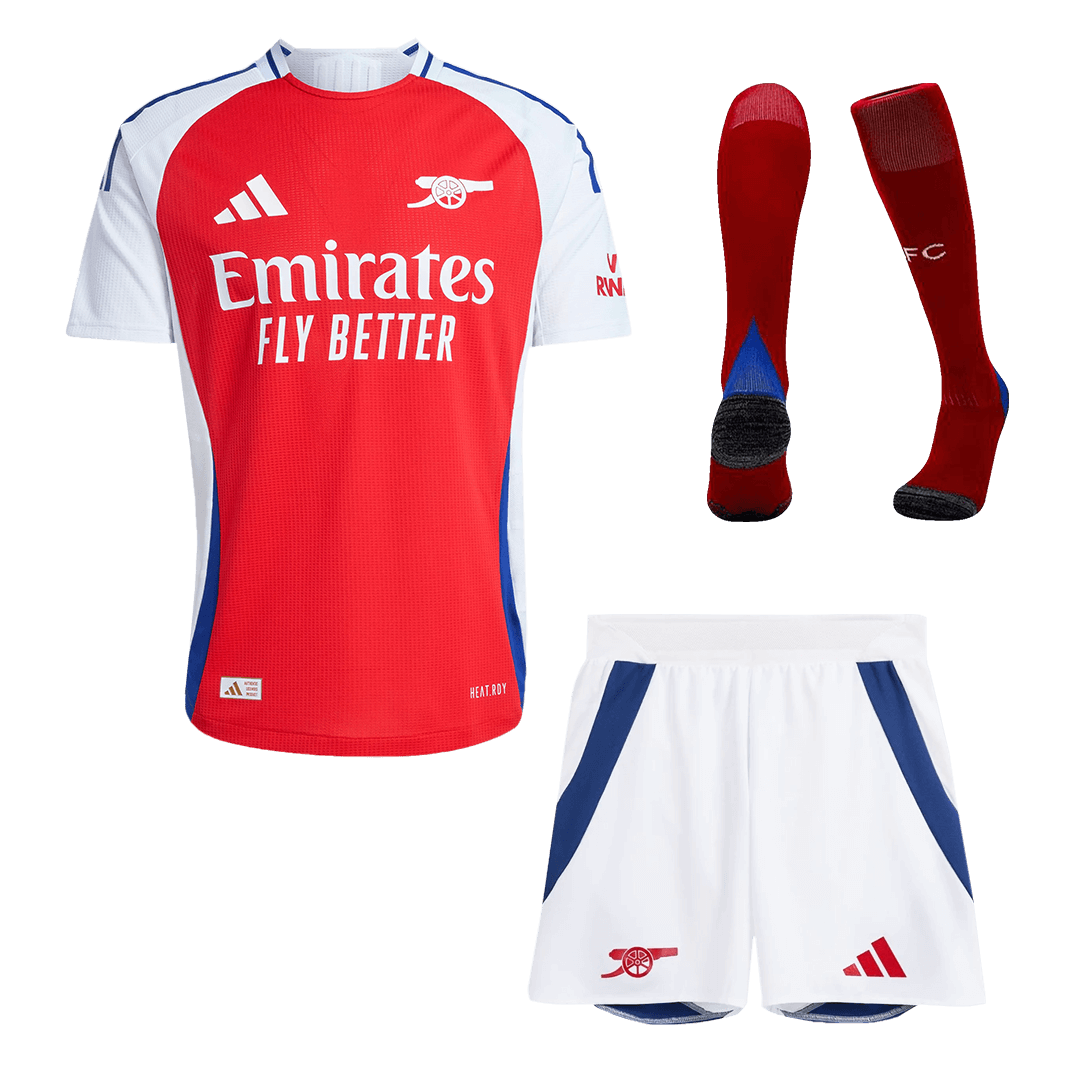 Player Version Arsenal Home Soccer Jersey Kit(Jersey+Shorts+Socks) 2024/25 footmaillots.fr