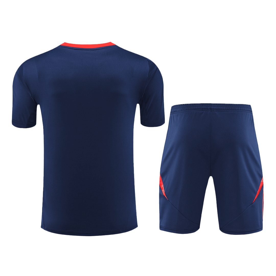 Manchester United Pre-Match Soccer Jersey Kit(Jersey+Shorts) 2024/25 footmaillots.fr