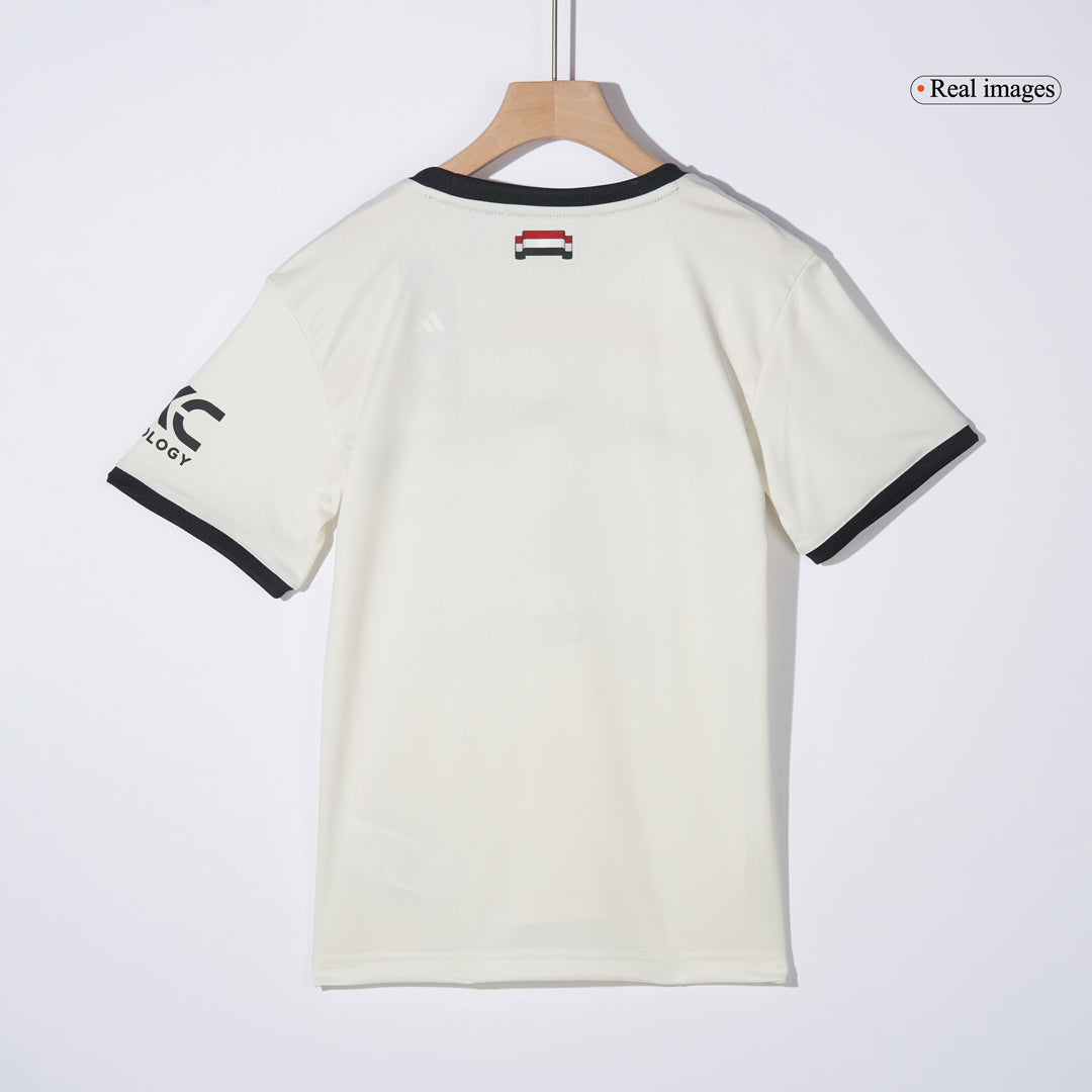 Kid's Manchester United Third Away Soccer Jersey Kit(Jersey+Shorts) 2024/25 footmaillots.fr
