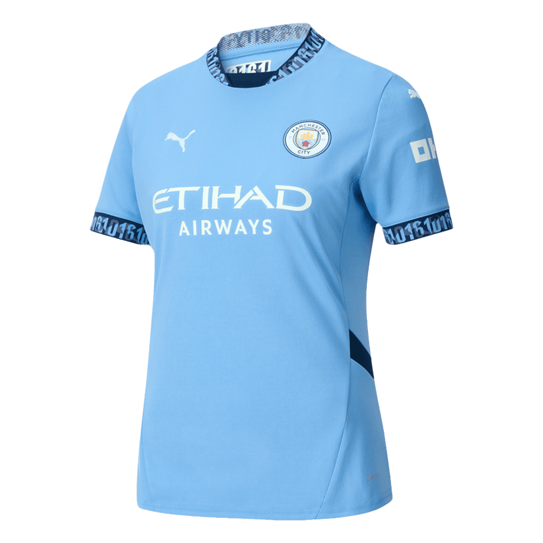 Women's Manchester City Home Soccer Jersey 2024/25 footmaillots.fr