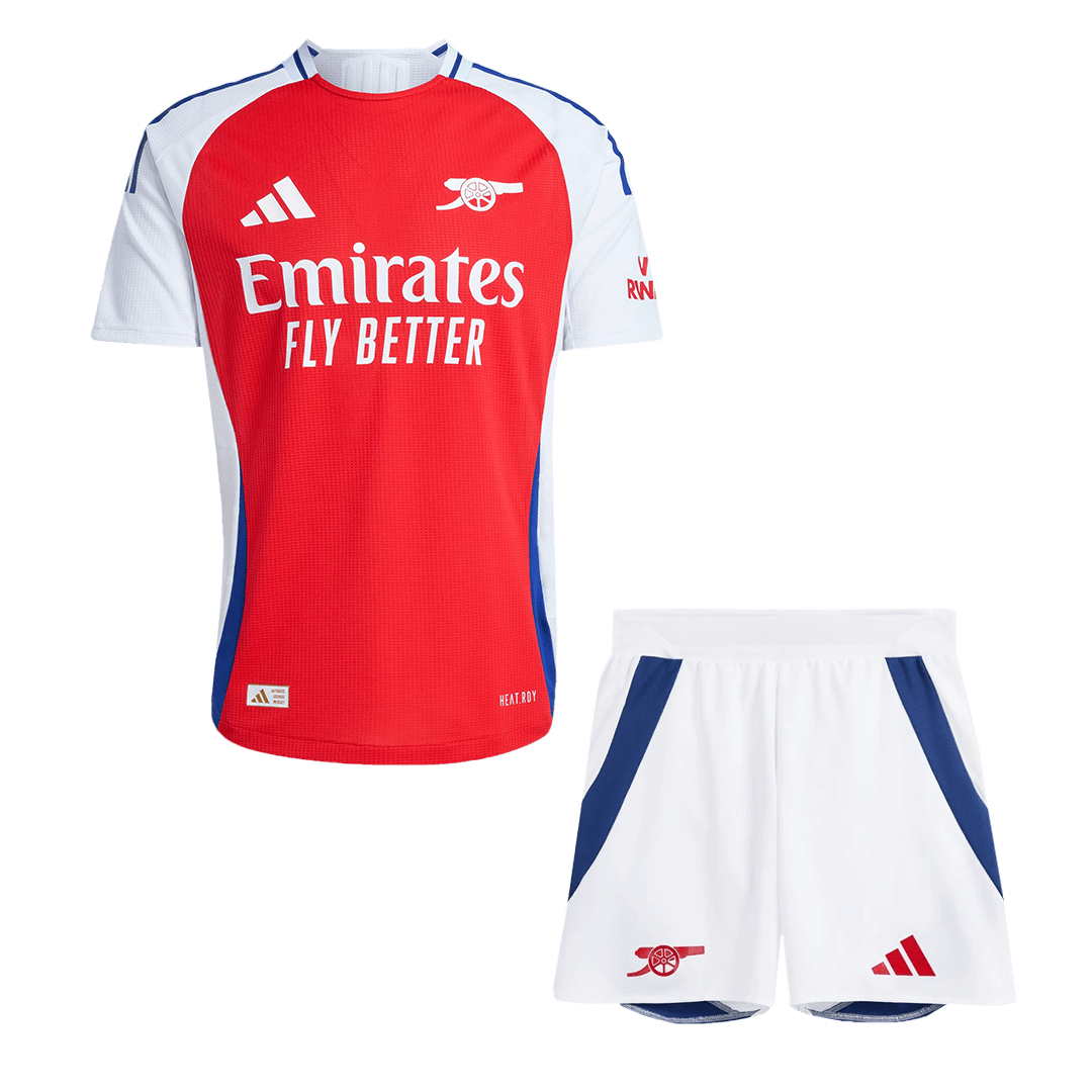 Player Version Arsenal Home Soccer Jersey Kit(Jersey+Shorts) 2024/25 footmaillots.fr